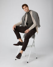 Load image into Gallery viewer, N.Peal Men&#39;s The Knightsbridge Zip Cashmere Jumper Heather Beige Brown

