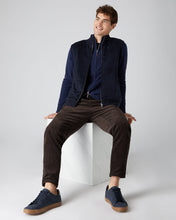Load image into Gallery viewer, N.Peal Men&#39;s The Knightsbridge Zip Cashmere Jumper Imperial Blue
