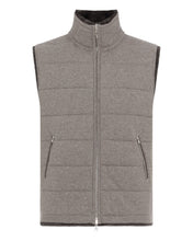 Load image into Gallery viewer, N.Peal Men&#39;s Fur Lined Gilet Taupe Brown
