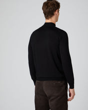 Load image into Gallery viewer, Men&#39;s Fine Gauge Cashmere Turtle Neck Jumper Black
