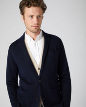 Load image into Gallery viewer, Men&#39;s Marlborough Fine Gauge Cashmere Jacket Navy
