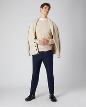 Load image into Gallery viewer, N.Peal Men&#39;s Baby Cashmere Round Neck Jumper Oatmeal Brown

