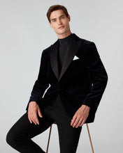 Load image into Gallery viewer, Men's Woven Tux Jacket Midnight Navy Blue
