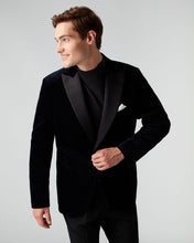 Load image into Gallery viewer, Men's Woven Tux Jacket Midnight Navy Blue
