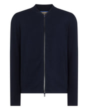 Load image into Gallery viewer, N.Peal Men&#39;s Milano Bomber Jacket Navy Blue
