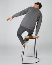 Load image into Gallery viewer, N.Peal Men&#39;s Full Button Cashmere Jumper Elephant Grey
