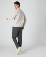 Load image into Gallery viewer, N.Peal Men&#39;s Full Button Cashmere Jumper Snow Grey
