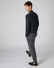Load image into Gallery viewer, N.Peal Men&#39;s Houndstooth Milano Cashmere Waistcoat Coconut Brown
