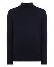 Load image into Gallery viewer, N.Peal Men&#39;s Turtle Neck Cashmere Jumper Navy Blue
