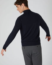 Load image into Gallery viewer, N.Peal Men&#39;s Turtle Neck Cashmere Jumper Navy Blue
