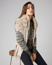 Load image into Gallery viewer, N.Peal Women&#39;s Rabbit Fur Scarf Heather Beige Brown
