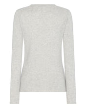 Load image into Gallery viewer, Gauzy V Neck Sweater Fumo Grey
