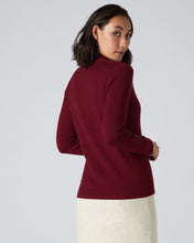 Load image into Gallery viewer, N.Peal Women&#39;s Superfine V Neck Cashmere Cardigan Red Velvet
