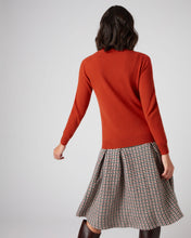 Load image into Gallery viewer, N.Peal Women&#39;s Polo Neck Cashmere Jumper Dark Amber Orange
