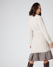 Load image into Gallery viewer, N.Peal Women&#39;s Shearling Placket Cardigan Snow Grey
