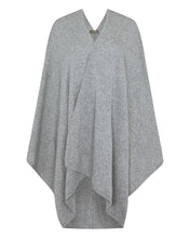 Load image into Gallery viewer, N.Peal Women&#39;s Cashmere Knitted Cape Flannel Grey
