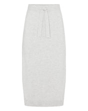 Load image into Gallery viewer, N.Peal Women&#39;s Metal Trim Cashmere Skirt Fumo Grey
