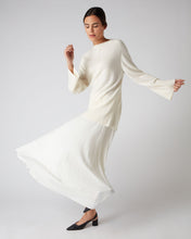 Load image into Gallery viewer, N.Peal Women&#39;s Exposed Seam Cashmere Tunic New Ivory White
