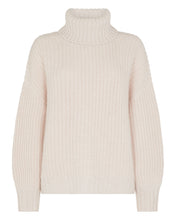 Load image into Gallery viewer, N.Peal Women&#39;s Super Chunky Rib Cashmere Jumper Ecru White
