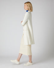 Load image into Gallery viewer, N.Peal Women&#39;s Double Breasted Cashmere Coat New Ivory White
