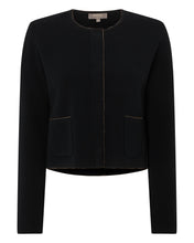 Load image into Gallery viewer, N.Peal Women&#39;s Metal Trim Jacket Black
