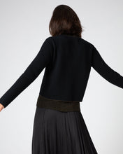 Load image into Gallery viewer, N.Peal Women&#39;s Metal Trim Jacket Black
