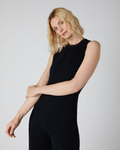 Load image into Gallery viewer, N.Peal Women&#39;s Metal Trim Jumpsuit Black
