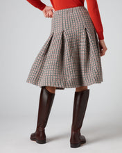 Load image into Gallery viewer, N.Peal Women&#39;s Houndstooth Midi Cashmere Skirt Multi
