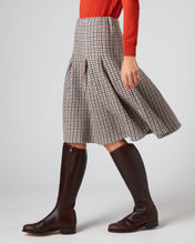 Load image into Gallery viewer, N.Peal Women&#39;s Houndstooth Midi Cashmere Skirt Multi
