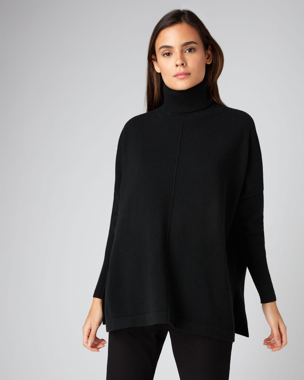 N.Peal Women's Oversize Cashmere Jumper Black