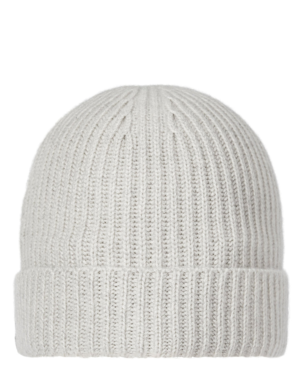 N.Peal Unisex Ribbed Cashmere Hat Pebble Grey