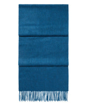 Load image into Gallery viewer, N.Peal Unisex Large Woven Cashmere Scarf Lagoon Blue
