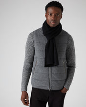 Load image into Gallery viewer, Short Ribbed Scarf in Black
