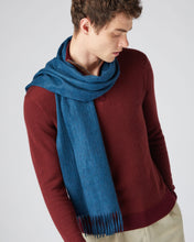 Load image into Gallery viewer, N.Peal Unisex Woven Cashmere Scarf Lagoon Blue
