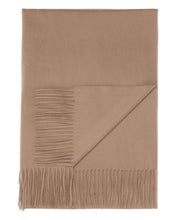 Load image into Gallery viewer, N.Peal Women&#39;s Woven Cashmere Shawl Dark Tan Brown
