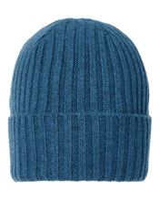 Load image into Gallery viewer, N.Peal Unisex Chunky Ribbed Cashmere Hat Lagoon Blue
