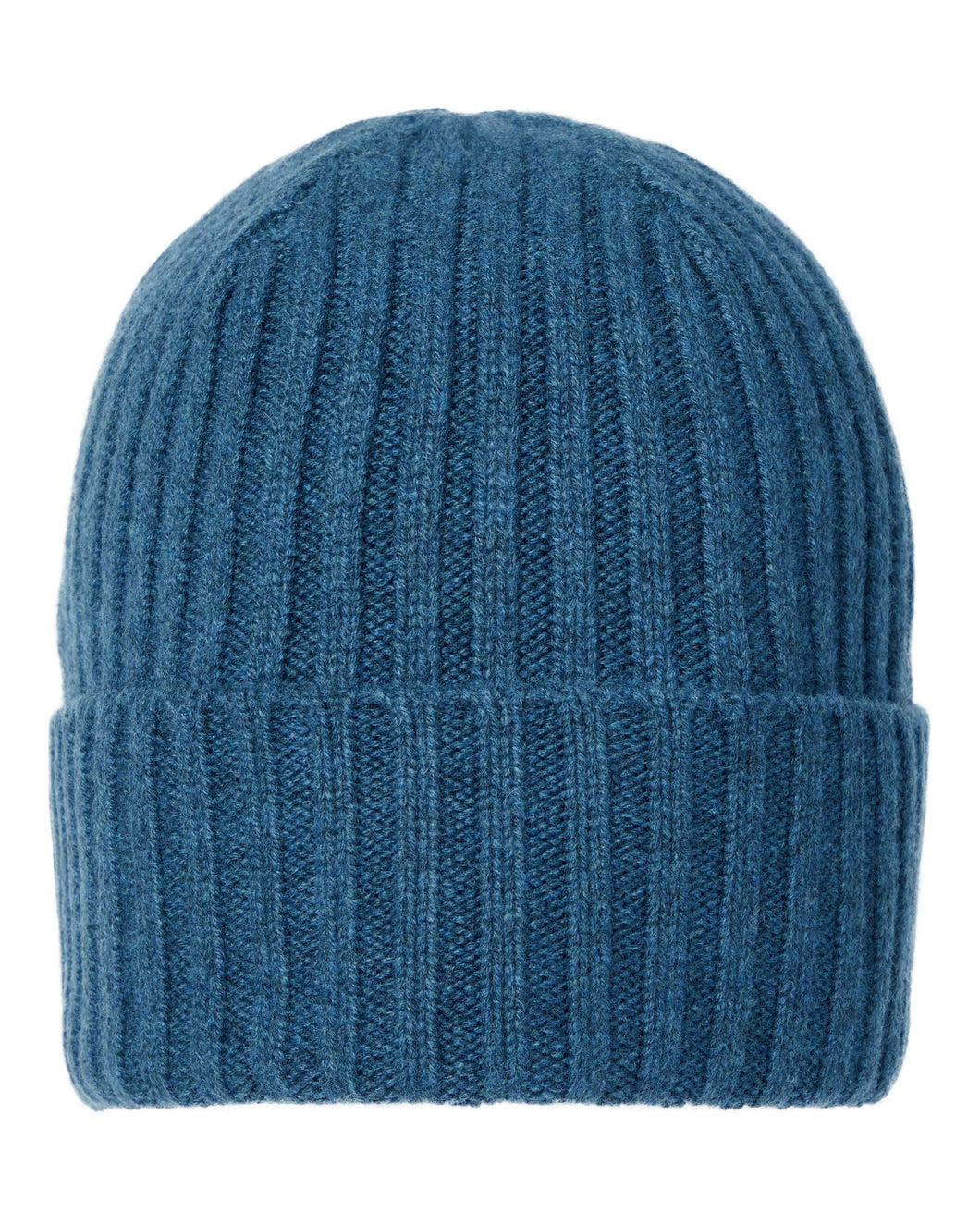 N.Peal Unisex Chunky Ribbed Cashmere Hat Lagoon Blue