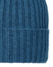 Load image into Gallery viewer, N.Peal Unisex Chunky Ribbed Cashmere Hat Lagoon Blue
