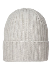 Load image into Gallery viewer, N.Peal Unisex Chunky Ribbed Cashmere Hat Pebble Grey
