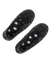 Load image into Gallery viewer, N.Peal Women's Jewelled Cashmere Slippers Black
