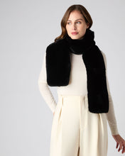 Load image into Gallery viewer, N.Peal Unisex Long Fur Scarf Black
