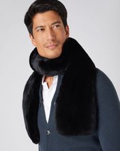 Load image into Gallery viewer, N.Peal Unisex Long Fur Scarf Black
