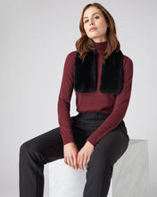 Load image into Gallery viewer, N.Peal Unisex Fur Neckwarmer Black
