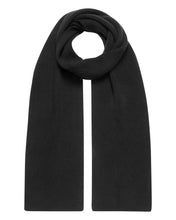 Load image into Gallery viewer, N.Peal Unisex Ribbed Cashmere Scarf Dark Charcoal Grey
