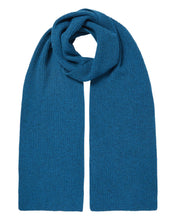 Load image into Gallery viewer, N.Peal Unisex Ribbed Cashmere Scarf Lagoon Blue
