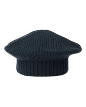 Load image into Gallery viewer, N.Peal Women&#39;s Cashmere Beret Grigio Blue
