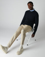 Load image into Gallery viewer, Men&#39;s The Thames Cable Round Neck in Navy
