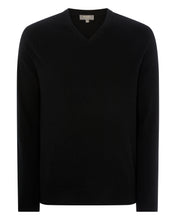 Load image into Gallery viewer, Men&#39;s The Burlington V Neck in Black
