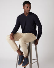 Load image into Gallery viewer, Men&#39;s The Burlington V Neck in Navy
