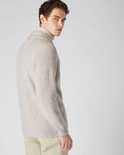 Load image into Gallery viewer, N.Peal The Kensington Cashmere Cardigan Basilica Beige Brown Marl
